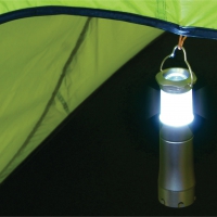 3W LED aluminium svítilna/lampa, baterie, barevné, výsuv