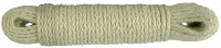 Sisalové víceúčelové stáčené lano 4mmx20m, přírodní barva