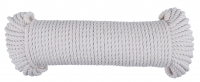 Bavlněné stáčené lano 3pramenné, 5mmx50m, bílá