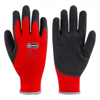 Zimní pracovní rukavice červené, vel. 9