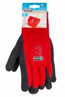 Zimní pracovní rukavice červené, vel. 9