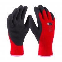 Zimní pracovní rukavice červené, vel. 7