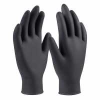 Jednorázové rukavice nitrilové černé, vel. XL, 100 ks