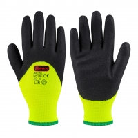 Zimní pracovní rukavice extrem, PES+akryl, voděodolné, dvojitá vložka, vel. 8
