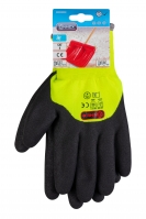 Zimní pracovní rukavice extrem, PES+akryl, voděodolné, dvojitá vložka, vel. 9