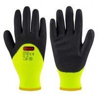 Zimní pracovní rukavice extrem, PES+akryl, voděodolné, dvojitá vložka, vel. 10