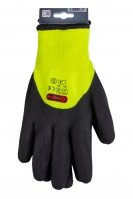 Zimní pracovní rukavice extrem, PES+akryl, voděodolné, dvojitá vložka, vel. 11