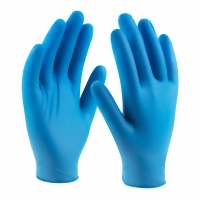 Jednorázové rukavice vinylové modré, vel. XL, 100 ks