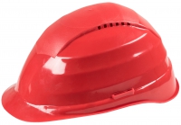Helma ochranná červená DIN 4840, 52-63 cm