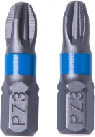 Bity PZ3 25mm, 2ks, ACR žebrování