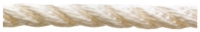 PA stáčená lano 3pramenné,10mm, termostabil., bílá