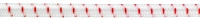PP gumové lano, 4mm, bílá/červená