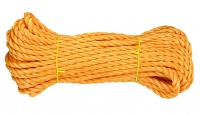 PP stáčené víceúčelové lano 3pramenné, 8mmx20m, oranž.