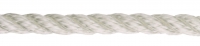 PP stáčené lano 3pramenné, 10mm, bílé
