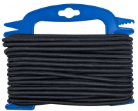 PP gumové lano, 6mmx15m, černá, navíječ