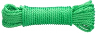 PP stáčené lano 3pramenné, 5mmx20m, zelená