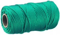 PP pletená šňůra 8pramenná, 1,7mmx100m, tmavě zelená
