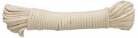 PES/bavlněné pletené lano 16pramenné, 4mmx20m, přírodní barva