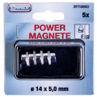 Magnet Neodym kulatý 14x5mm max.nosnost 6kg