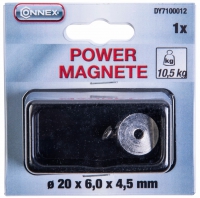 Magnet Neodym kulatý 20x6x4,5 max.nosnost10,5 kg