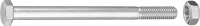 Šestihranný šroub pozinkovaný M8x100 mm, šestihranná matka,  DIN 933