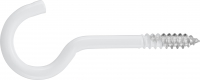  Závěsný háček pozinkovaný, bílý laminát, 6,2x100 mm