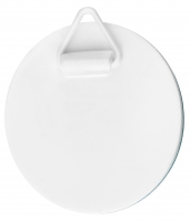 Dekorativní nástěnný držák, bílý plast, 60 mm