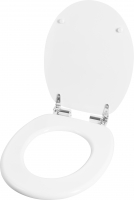 WC sedátko MOLINOS, bílé, lakované MDF, pozvolné zavírání