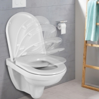 WC sedátko PREMIUM 9, bílé, duroplast, pozvolné zavírání