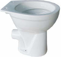 CORNAT Clean stojící WC, hluboké, zadní odpad, 500mm, bílé