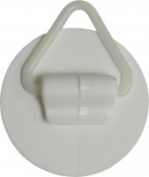 Dekorativní nástěnný držák, bílý plast, 30 mm