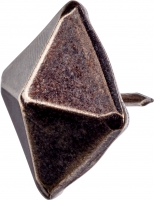 ozdobný hřebík poniklovaný černý 17x12,5 mm