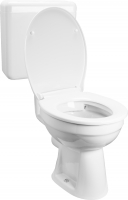 CORNAT stojící WC set, bez splachovacího kruhu + WC sedátko, soft close, plně izolovaná nádržka