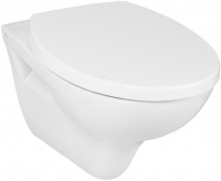 CORNAT závěsné WC, bez splachovacího kruhu + WC sedátko, soft close