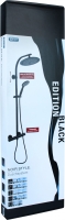 NOIR STYLE sprchový systém s termostatem, hlavová sprch. 99,7cm s kloubem, pr. Hl. spr. 23,8cm, 150cm hadice, černá