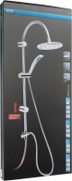 ANTIDROP Sprchový systém k baterii, délka 93 cm, kruh. hlavová sprcha - prum. 20,3 cm, spr. hadice 150 cm, přip. hadice 50 cm, chrom