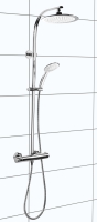 STYLE sprchový systém s termostatem a hl. sprch. 23,8cm, 150cm délka hadice, chrom