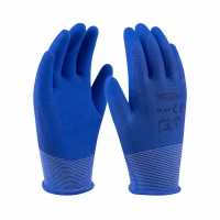 Dětské zahradní rukavice nitrilové, modré, vel. 5